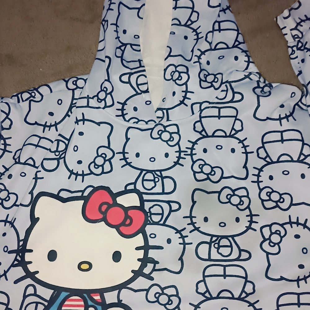 Hello Kitty White and Navy Sweatshirt